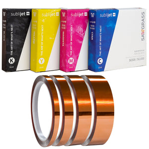 Sawgrass SubliJet UHD Inks SG500 & SG1000 - 4 Pack plus 4 Rolls of ProSub Tape Sublimation Sawgrass 