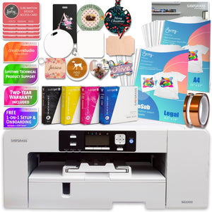 Sawgrass UHD Virtuoso SG1000 Sublimation Printer Starter Bundle Sublimation Bundle Sawgrass Starter Ink Set - 20ml 