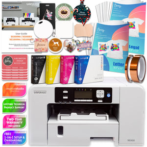 Sawgrass UHD Virtuoso SG500 Sublimation Printer Starter Bundle Sublimation Bundle Sawgrass Starter Ink Set - 20ml 