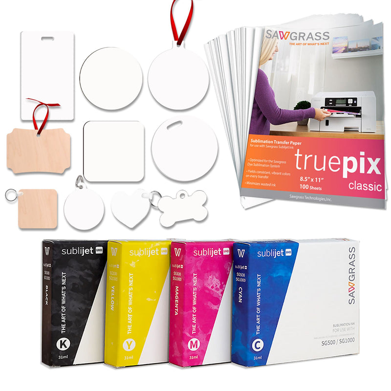 Sawgrass UHD Virtuoso SG500 Sublimation Printer w/ 8-in-1 Heat Press Sublimation Bundle Sawgrass 