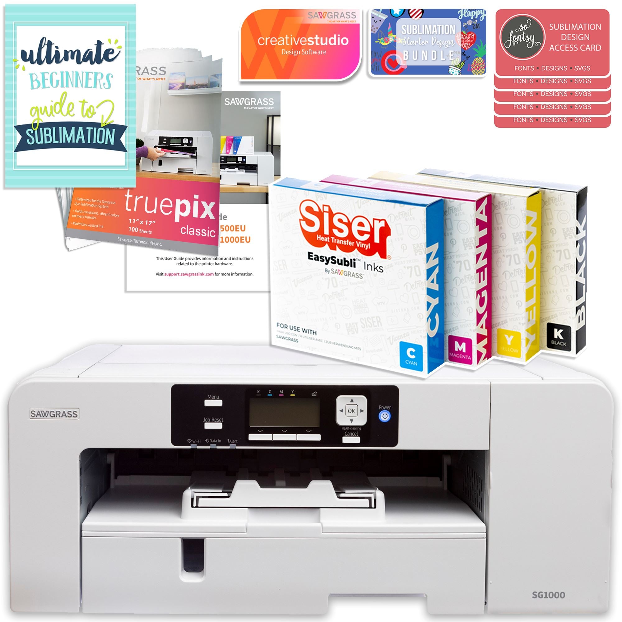 Printer & Heat Press Bundle