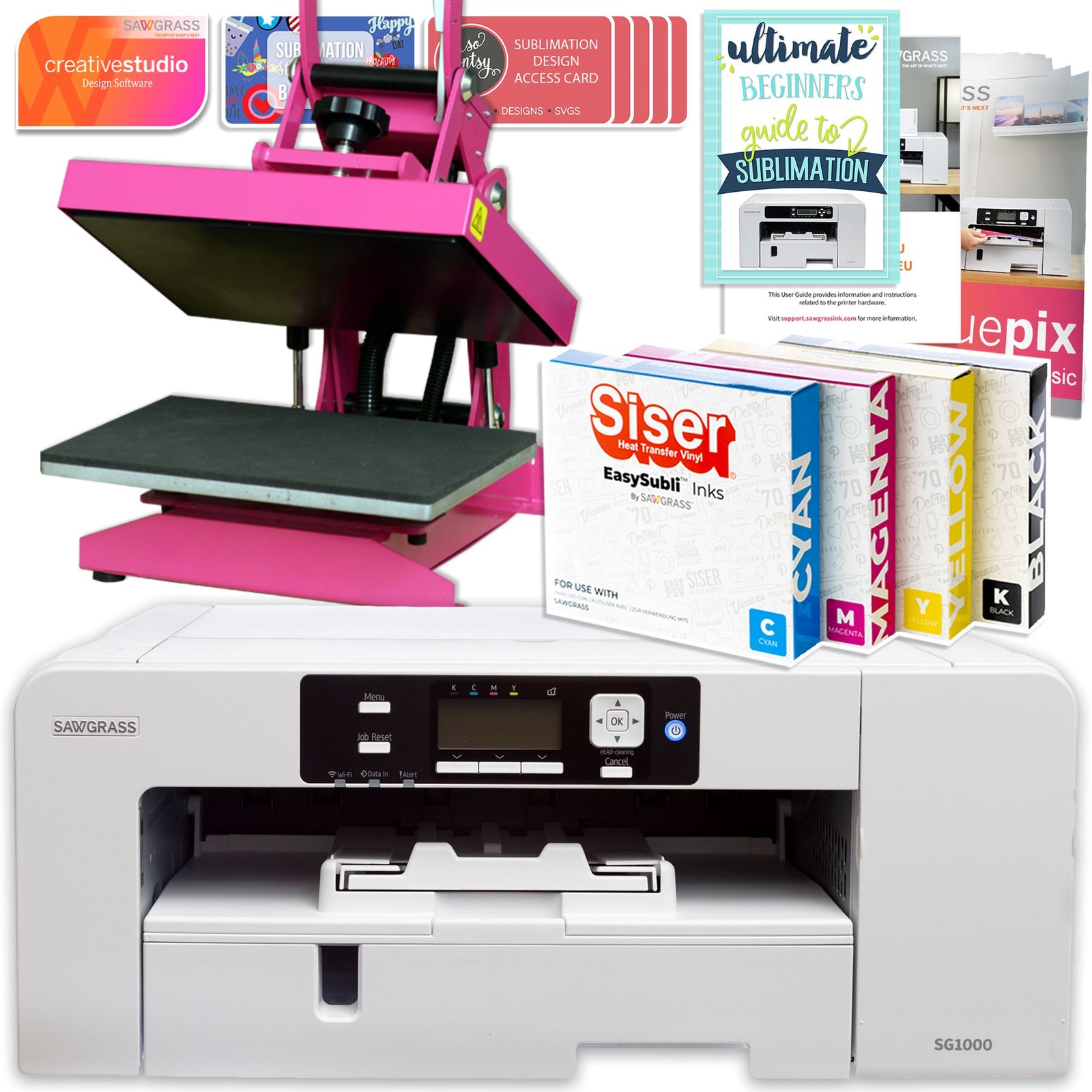 Sawgrass SG1000 Printer & Heat Press Bundles 0 Financing Swing Design