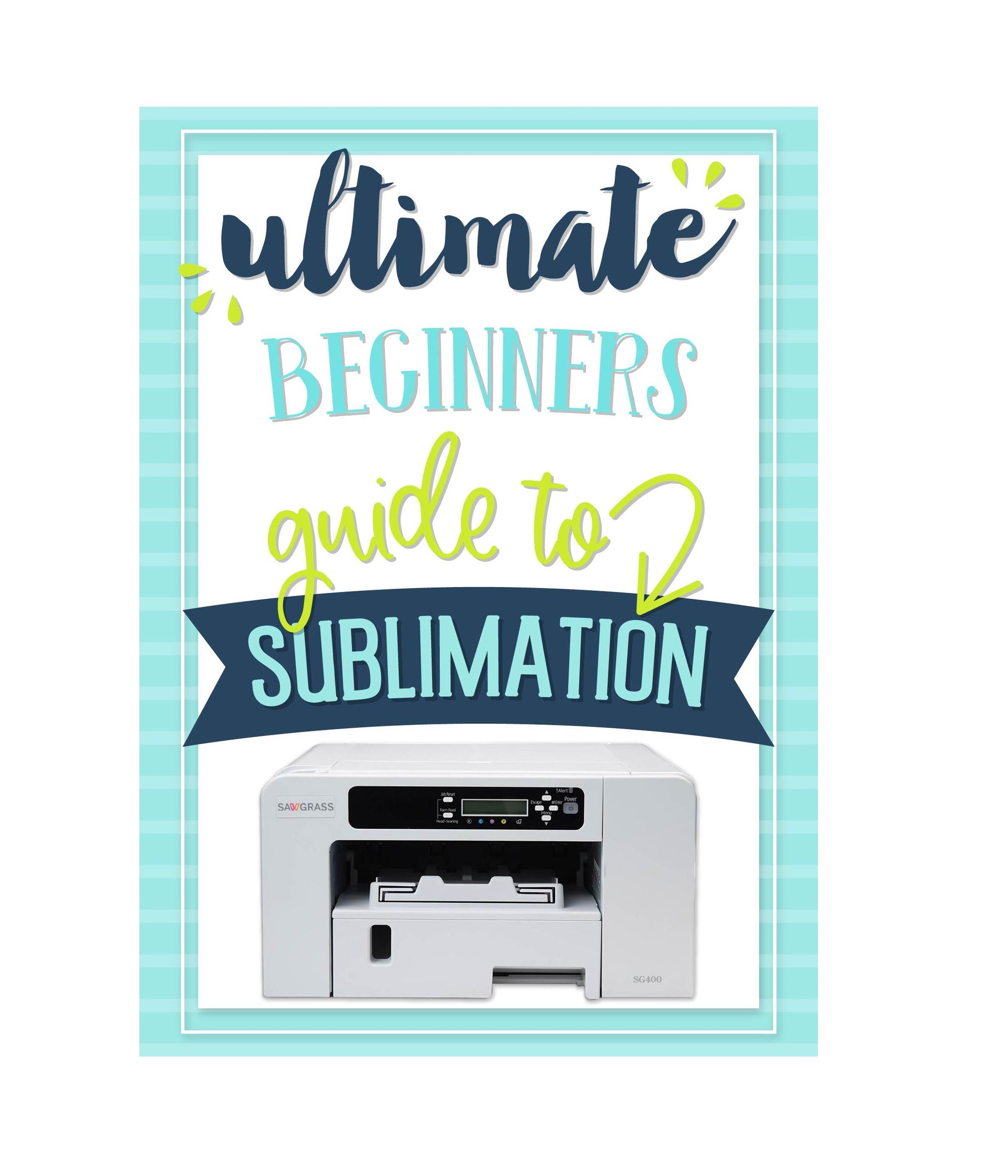 Sawgrass SG1000 Sublimation Printer with SubliJet UHD Starter Kit Bundle  for Dye Sub Blank Printing. Includes Samples, Subli Ink, Bypass Tray, Heat