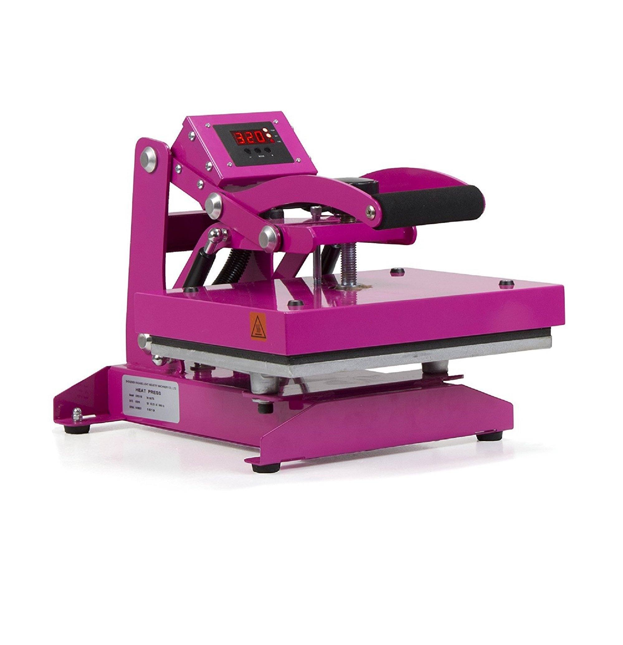 MAIKESUB 12x10 Inch High Pressure Heat Press Machine for T Shirts Digital  Industrial Sublimation Printer for Heat Transfer Vinyl Intelligent Pink