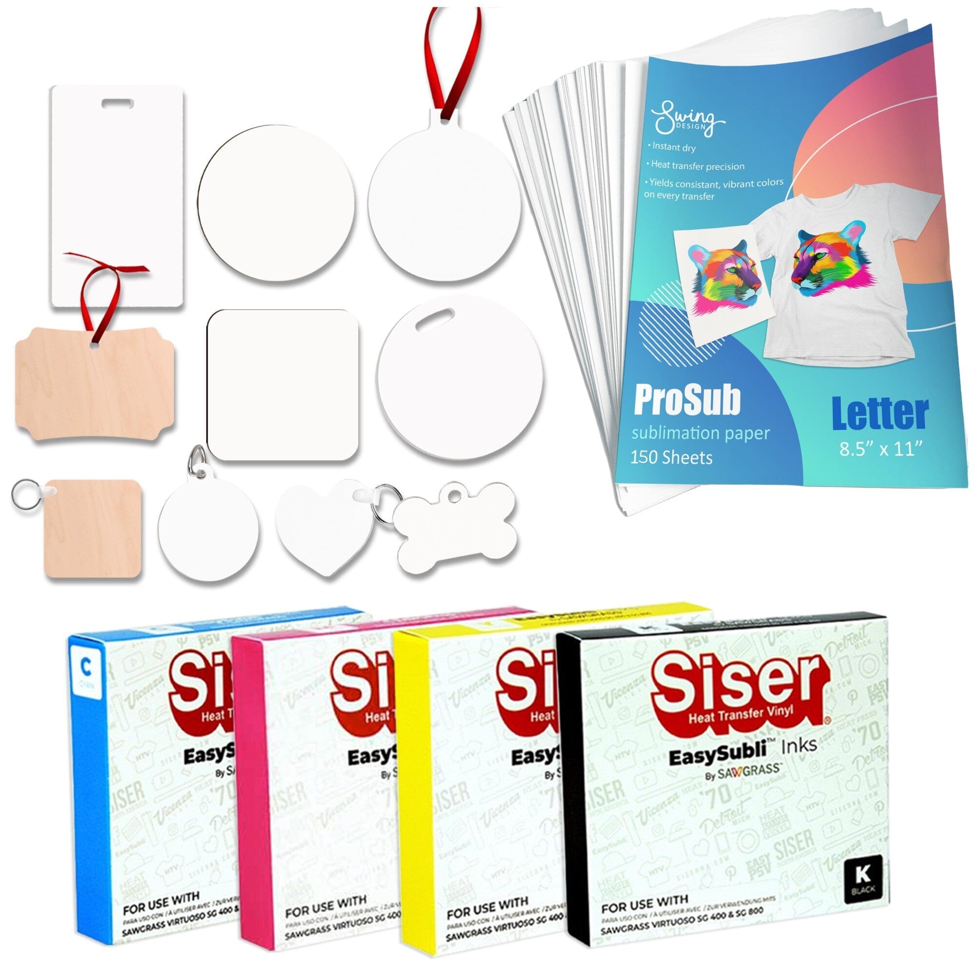  Siser EasySubli Mask Transfer Tape 8 x 10 - 50 Pack (for use  with EasySubli HTV) : Arts, Crafts & Sewing