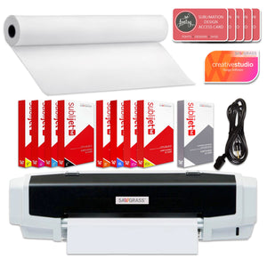 Sawgrass VJ 628 25" Sublimation Printer Bundle w/ Flex Inks, Stand, Take Up Reel Sublimation Bundle Sawgrass 