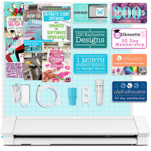 Silhouette Cameo 4 PRO - 24" w/ Blade & Tool Pack, Pen Holder, Guides, Designs Silhouette Bundle Silhouette 
