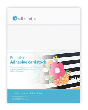 Silhouette Printable Adhesive Backed Cardstock - White - Swing Design
