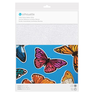 Silhouette Sticker Paper - Glitter White - Swing Design