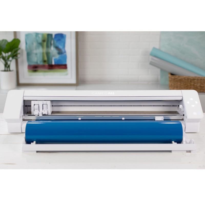 Silhouette White Cameo 4 PRO - 24" w/ Autoblade, Mat, Roll Feeder Silhouette Bundle Silhouette 