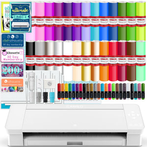 Silhouette White Cameo 4 w/ 26 Oracal Glossy Sheets, Guides, 24 Sketch Pens, and More Silhouette Bundle Silhouette 
