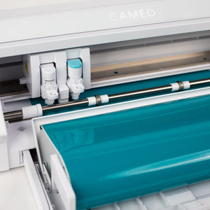 Silhouette White Cameo 4 w/ 8-in-1 Turquoise 15" x 15" Heat Press Bundle Silhouette Bundle Silhouette 