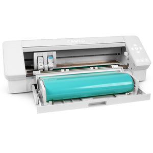 Silhouette White Cameo 4 w/ Updated Autoblade, 3x Speed, Roll Feeder Silhouette Bundle Silhouette 