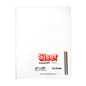 Siser EasySubli Heat Resistant Transfer Sheet 10" x 8" – 15 Pack - Swing Design
