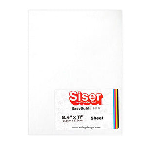 Siser EasySubli Sublimation Heat Transfer Vinyl 8.4" x 11" - Sheet - Swing Design