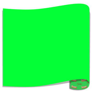 Siser EasyWeed Heat Transfer Vinyl (HTV) - Fluorescent Green - Swing Design