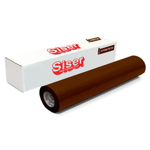 Siser EasyWeed Stretch Heat Transfer Vinyl (HTV) 15" x 150 ft Roll - 20 Colors Available Siser Heat Transfer Siser Chestnut 