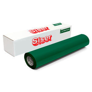 Siser EasyWeed Stretch Heat Transfer Vinyl (HTV) 15" x 150 ft Roll - 20 Colors Available Siser Heat Transfer Siser Green 