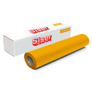 Siser EasyWeed Stretch Heat Transfer Vinyl (HTV) 15" x 150 ft Roll - 20 Colors Available Siser Heat Transfer Siser Yellow 