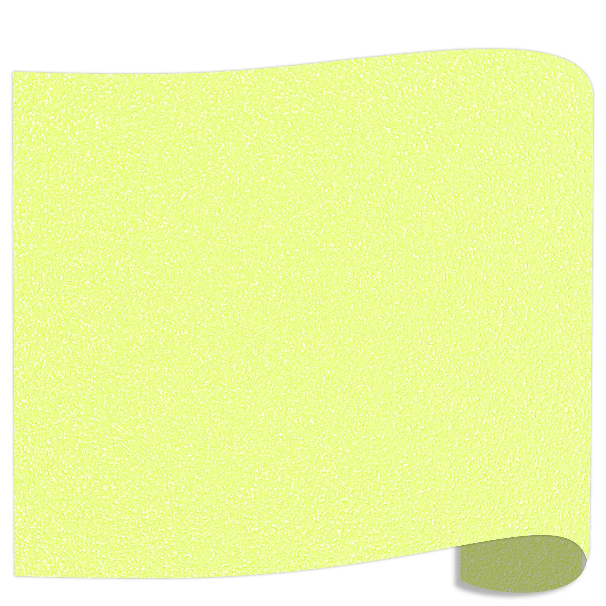 12 X 20 Neon Rainbow Yellow Glitter HTV Heat Transfer Vinyl Sheet Sheets -   Sweden