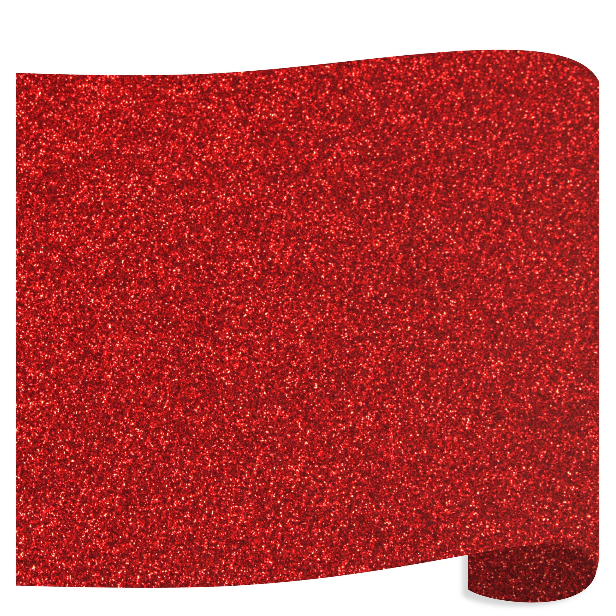 Siser Glitter Heat Transfer Vinyl (HTV) 20 x 150 ft Roll - 45 Colors Available, Red