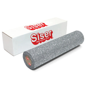 Siser Glitter Heat Transfer Vinyl (HTV) - Silver - Swing Design