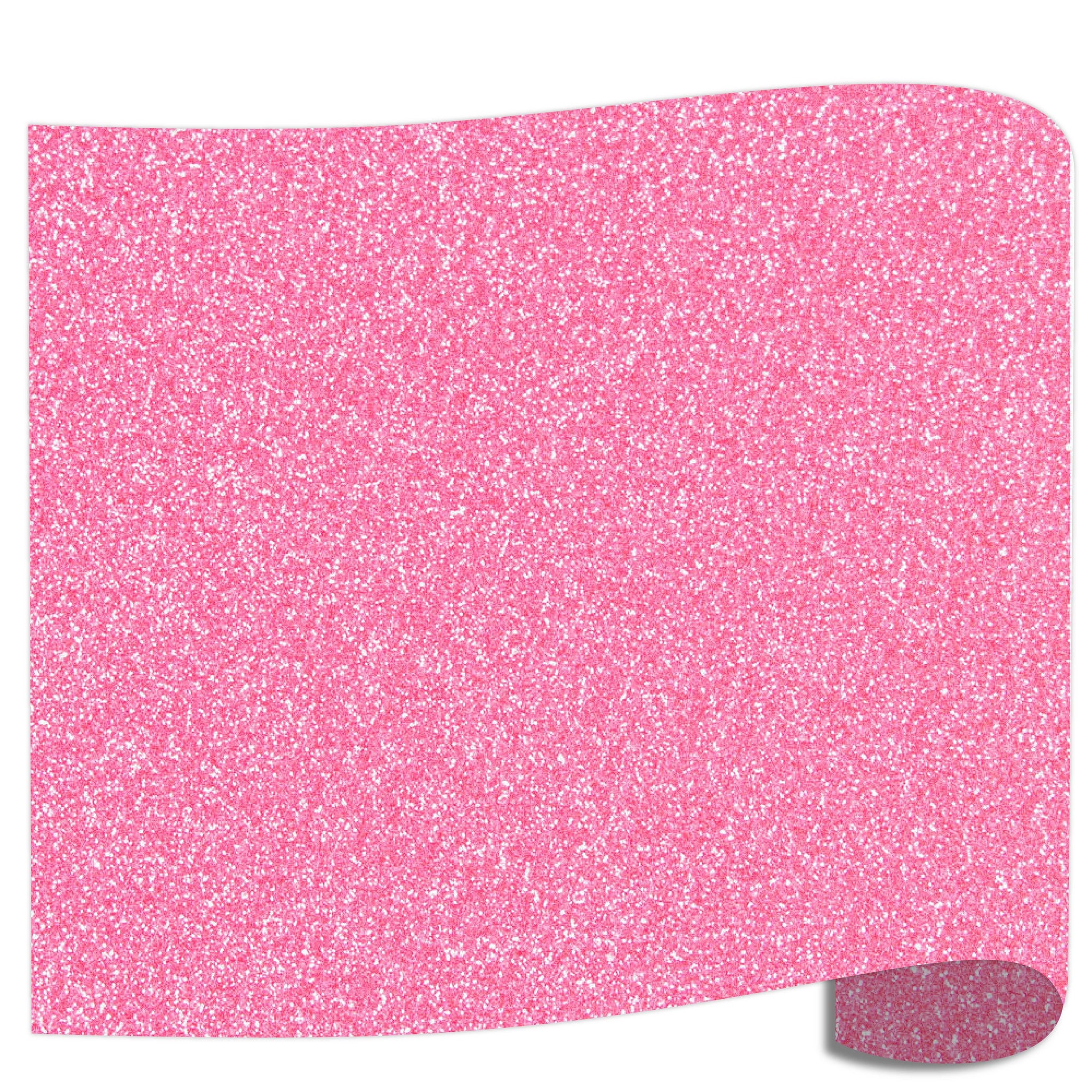 TUMIYA Glitter Pink HTV Vinyl - 12” x 20 Ft Glitter Heat Transfer Vinyl  Rolls, Glitter Pink Iron on Vinyl for DIY Design (Glitter Pink)