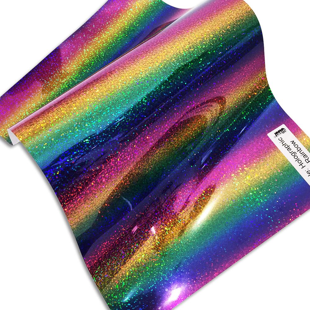 Watercolor Rainbow Sherbet Patterned Heat Transfer Vinyl (HTV)