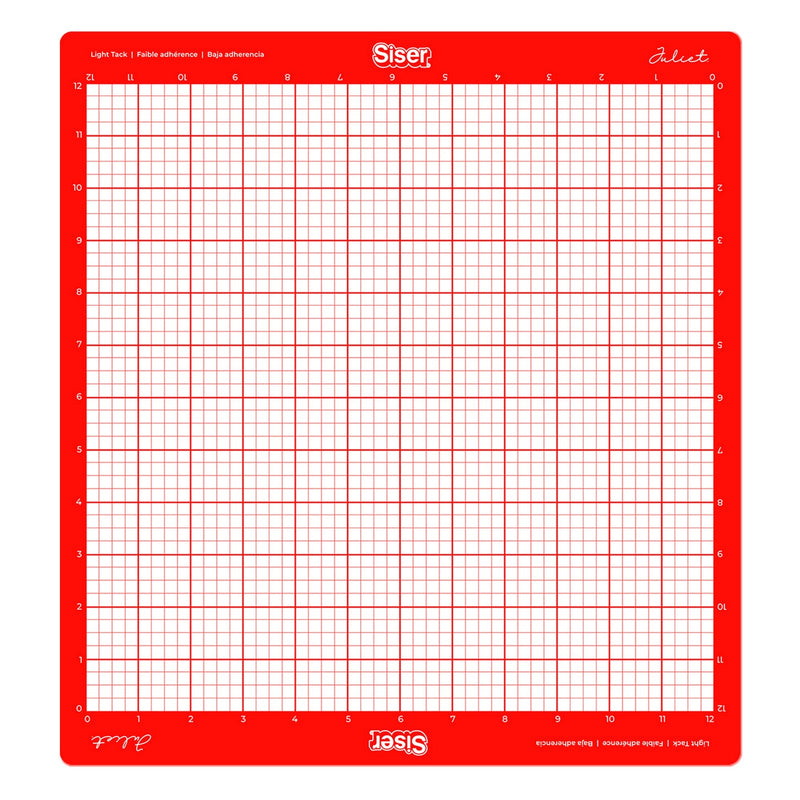 Siser Juliet Light Tack Cutting Mat - Red 12" x 12" Siser Bundles Siser 