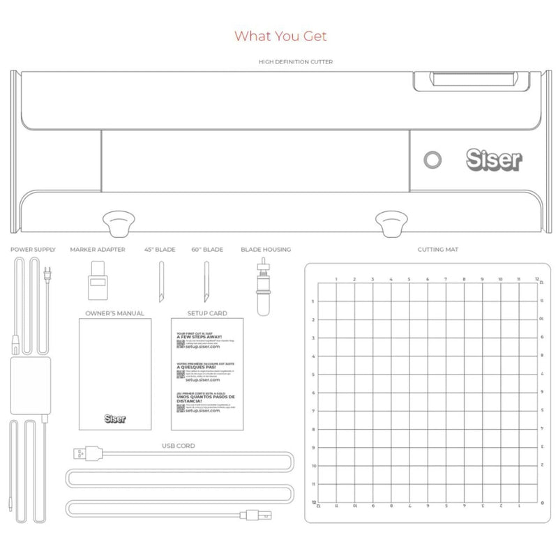 Siser Romeo 24" Vinyl Cutter Bundle with Additional Mats & Cutting Blades Siser Bundles Siser 