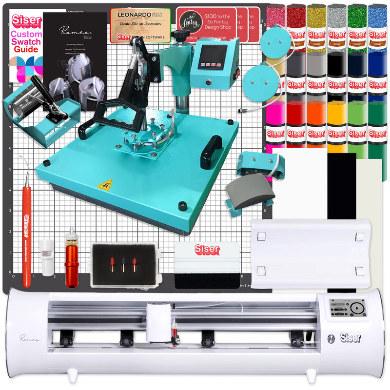 Siser Romeo Deluxe Easyweed Heat Transfer (HTV) Bundle w/ 8-in-1 Heat Press Siser Bundles Siser 