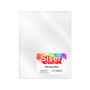 Siser TTD Easy Mask 8.4” x 11” - 25 Pack Vinyl Siser 