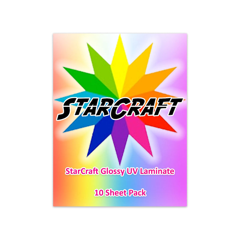 StarCraft Glossy UV Laminate 10 Sheet Pack Vinyl Star Craft Vinyl 