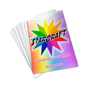 StarCraft Glossy UV Laminate 10 Sheet Pack Vinyl Star Craft Vinyl 