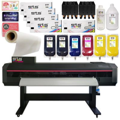 STS Direct to Film (DTF) XPJ-1682D Printer Bundle - 64&quot; STS Inks 