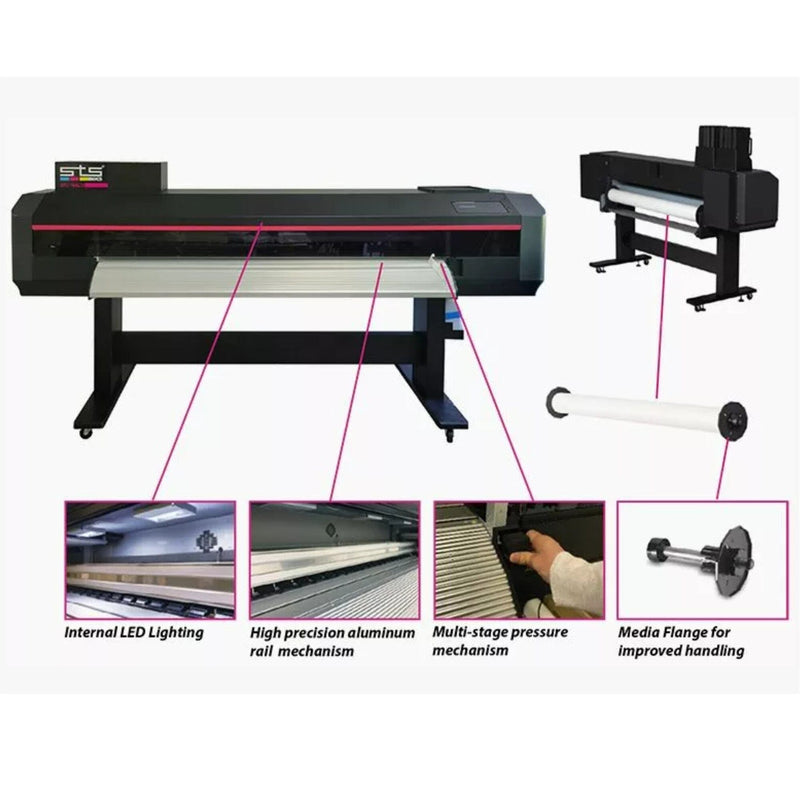 STS Direct to Film (DTF) XPJ-1682D Printer Bundle - 64" STS Inks 