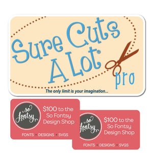 Sure Cuts A Lot Software Instant Code - Version 5 PRO + $200 to So Fontsy - Swing Design