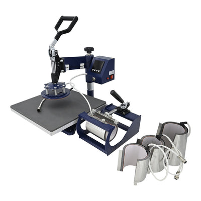 Swing Design 15" x 15" Swing Away 8-in-1 Heat Press - Navy Heat Press Swing Design 