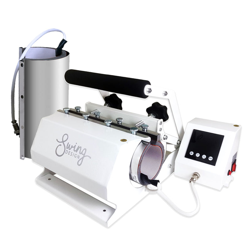 Swing Design 20oz & 30oz Tumbler Press - White Heat Press Swing Design 