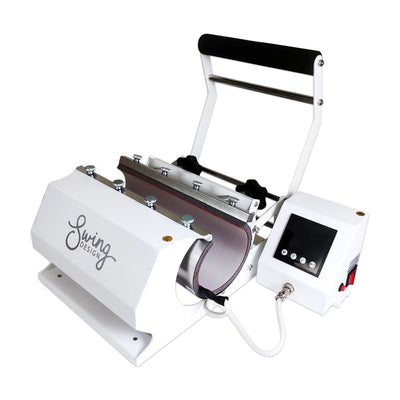 Swing Design 7-in-1 Tumbler Press 20oz/30oz - White Heat Press Swing Design 