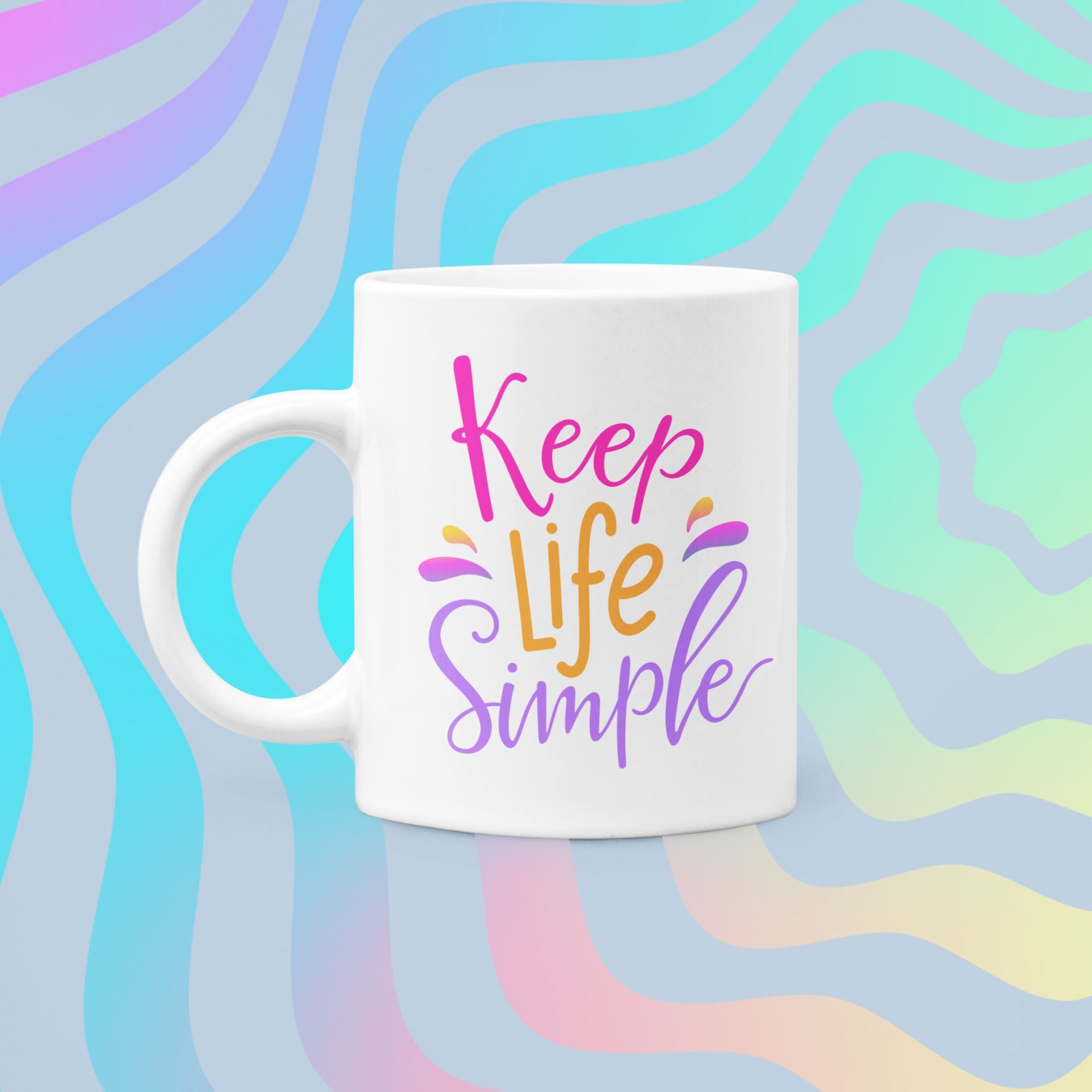 Swing Design Digital Coffee Mug & Cup Heat Press - Turquoise