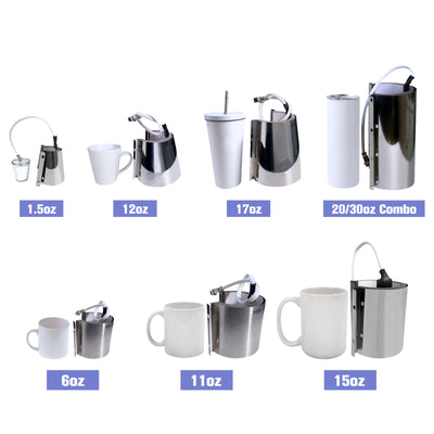 Swing Design Tumbler Attachment - Tapered 12oz Heat Press Swing Design 