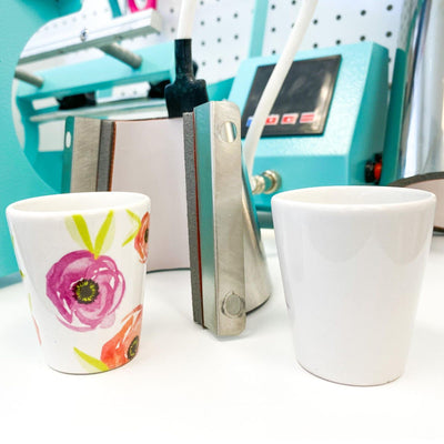Swing Design Tumbler Attachment - Tapered 1.5oz Shot Glass Heat Press Swing Design 