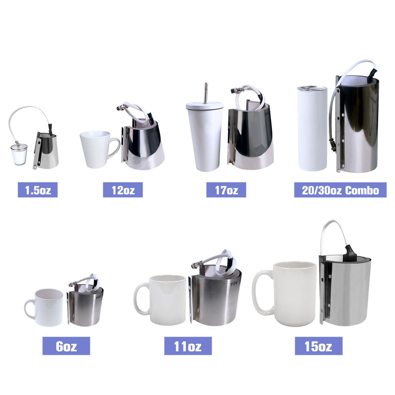 Swing Design Tumbler Attachment - Tapered 17oz Heat Press Swing Design 