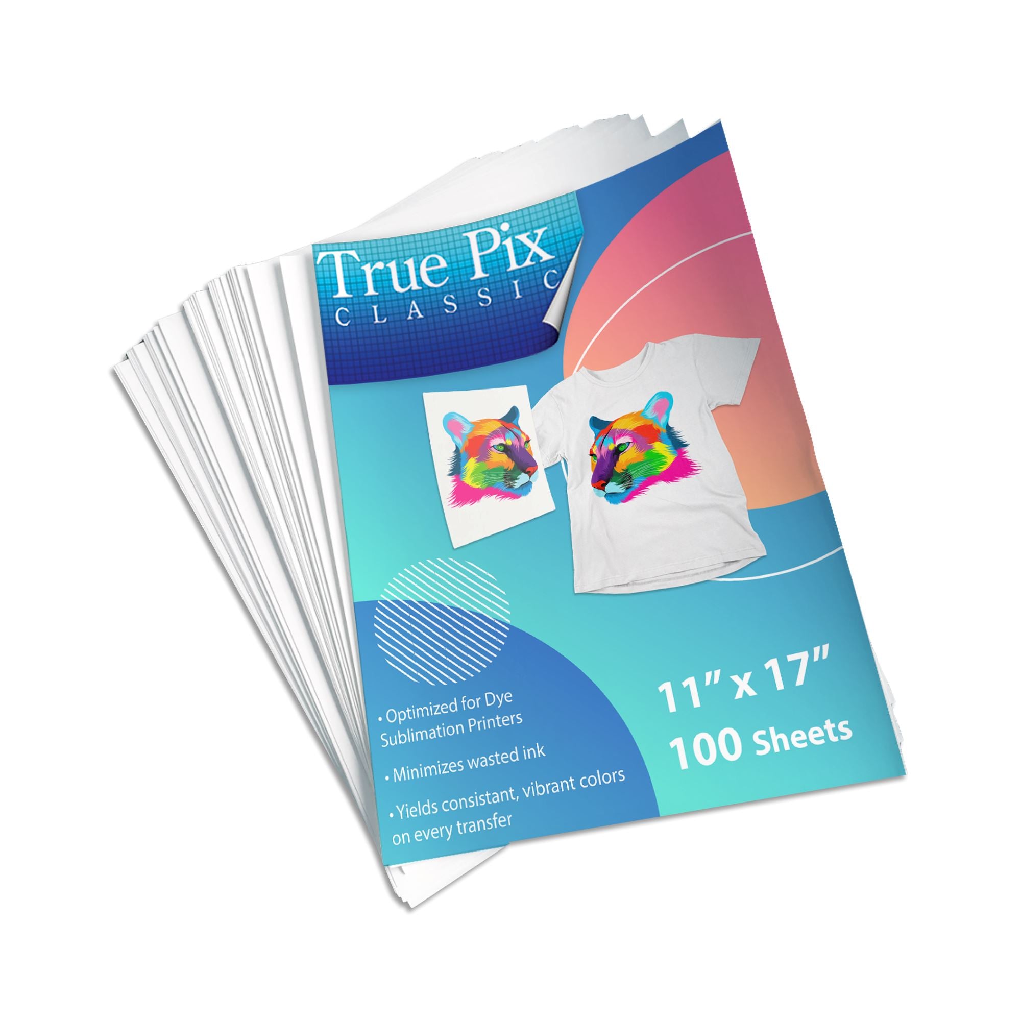 TruePix Premium Sublimation Heat Transfer Paper 11 x 17 - 100 Sheets