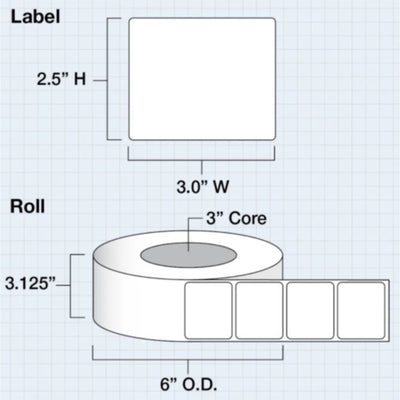 Uninet IColor 250 Clear Gloss Lamination Labels - 3" x 2.5" Sublimation Bundle UniNET 