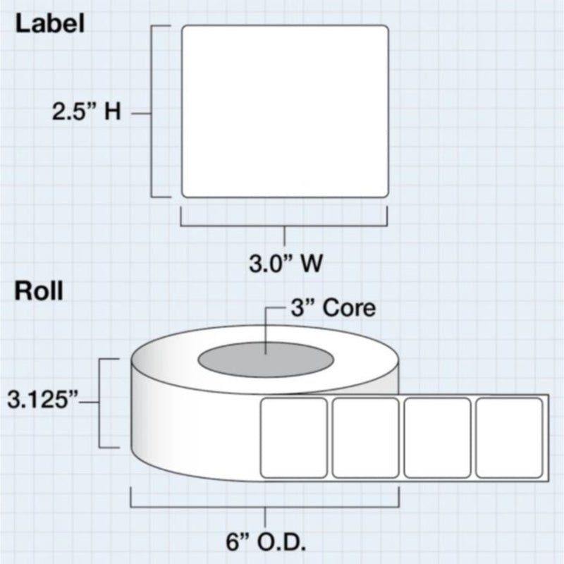 Uninet IColor 250 Clear Gloss Lamination Labels - 3" x 2.5" Sublimation Bundle UniNET 