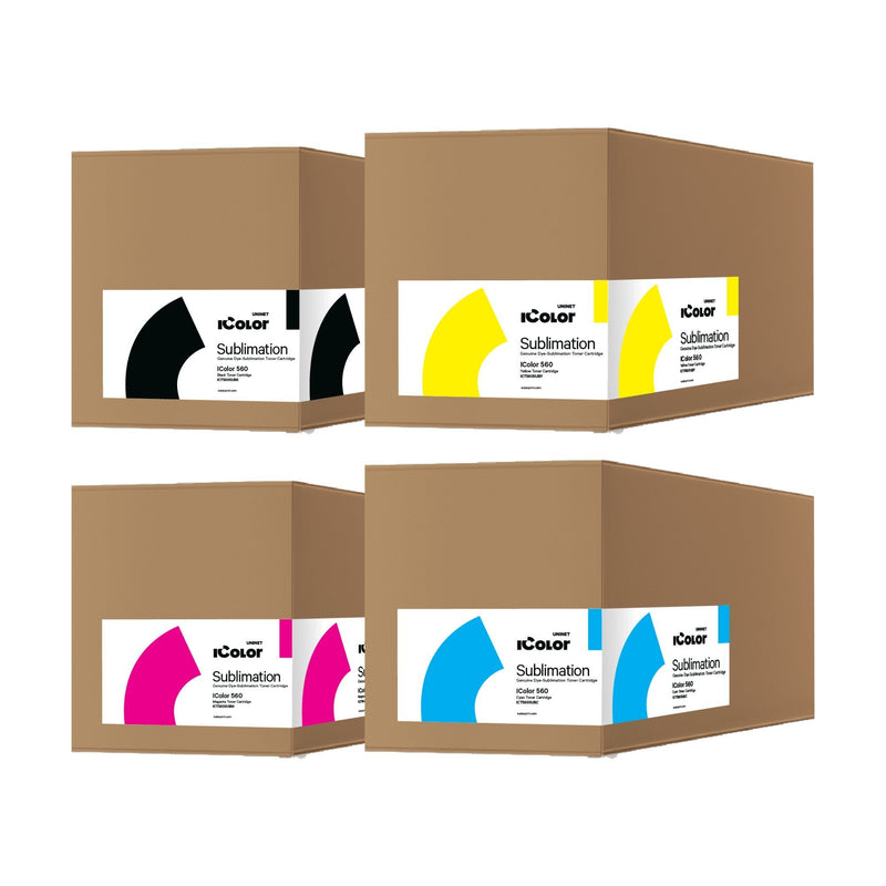 Uninet IColor 560 Dye Sublimation CMYK Toner Cartridge Kit Sublimation Bundle UniNET 