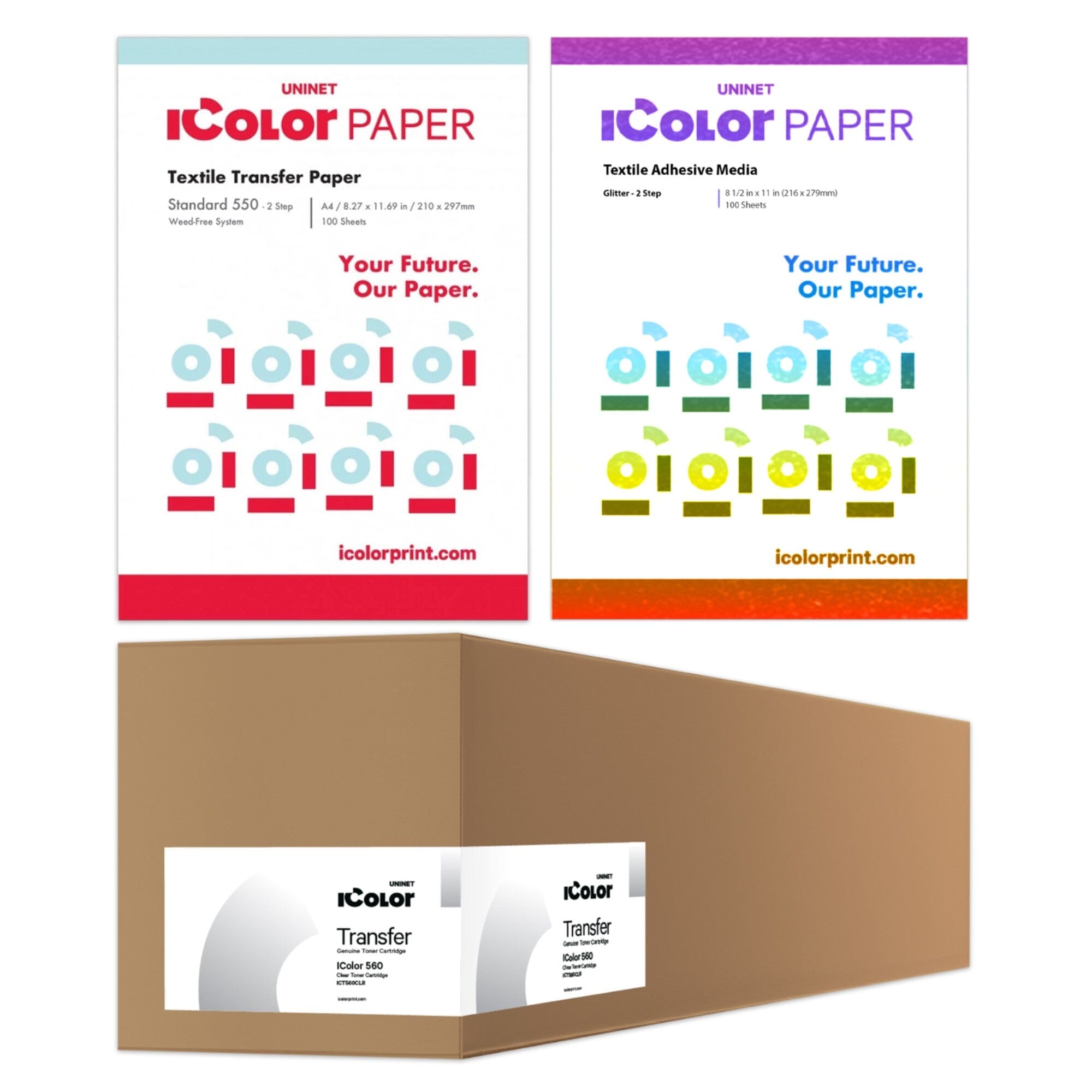 UNINET IColor 2-Step Temporary Tattoo Laser Transfer & Adhesive Paper - A4  Sheets