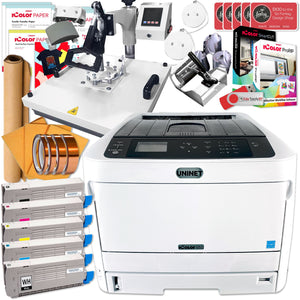 Uninet IColor 650 Business Bundle w/ 8-in-1 Press, Media, $1044 Software Uninet Bundle UniNET Icolor 650 Bundle w/ White Heat Press 